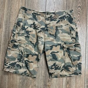 Levi Carrier Cargo Shorts Camo Mens Size 32 Utility Pockets Casual Outdoor